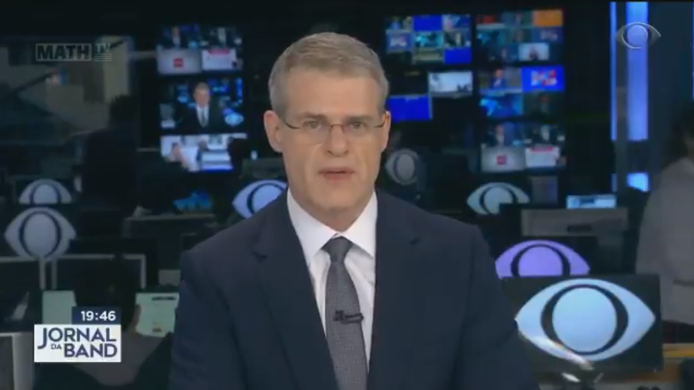 Eduardo Oinegue no Jornal da Band (Reprodução / Twitter)