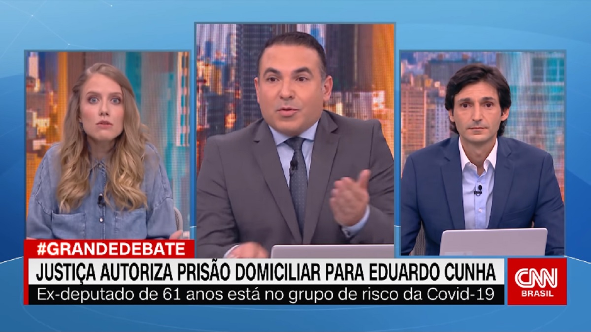 Gabriel Prioli, Reinaldo Gottino e Tomé Abduch, em O Grande Debate, da CNN Brasil