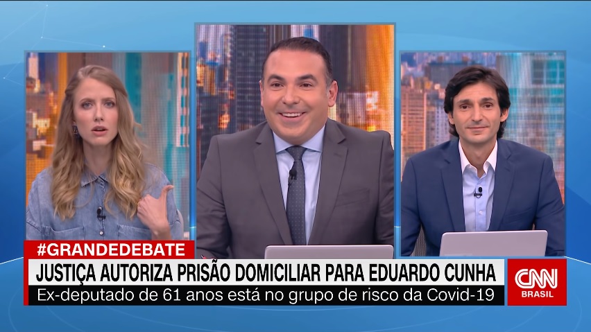 Gabriel Prioli, Reinaldo Gottino e Tomé Abduch, em O Grande Debate, da CNN Brasil