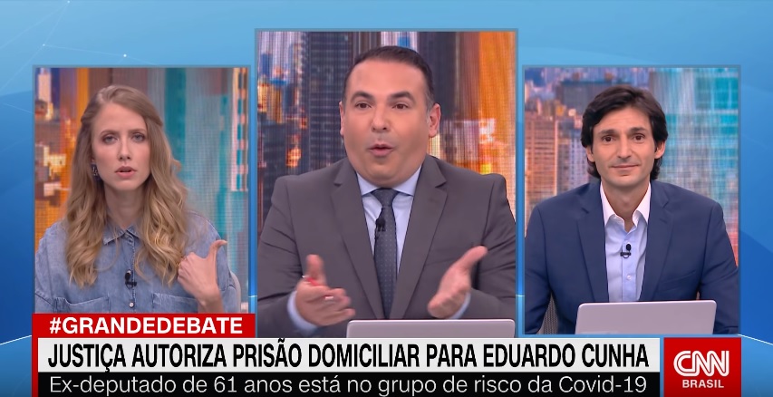 Gabriel Prioli, Reinaldo Gottino e Tomé Abduch, em O Grande Debate, da CNN Brasil