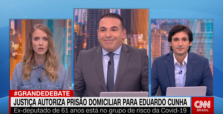 Gabriel Prioli, Reinaldo Gottino e Tomé Abduch, em O Grande Debate, da CNN Brasil