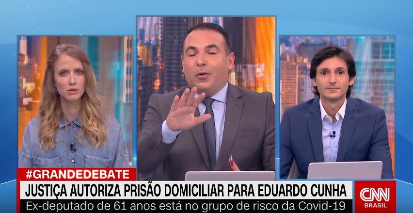 Gabriel Prioli, Reinaldo Gottino e Tomé Abduch, em O Grande Debate, da CNN Brasil