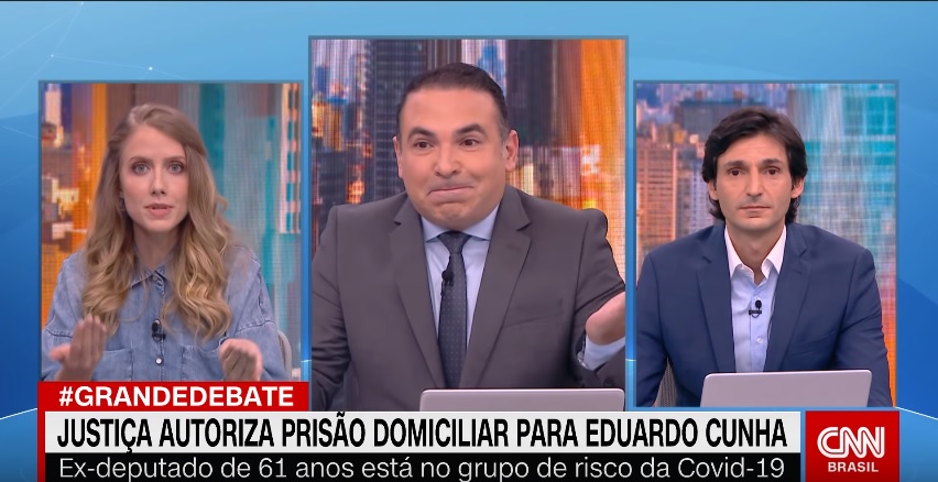 Gabriel Prioli, Reinaldo Gottino e Tomé Abduch, em O Grande Debate, da CNN Brasil