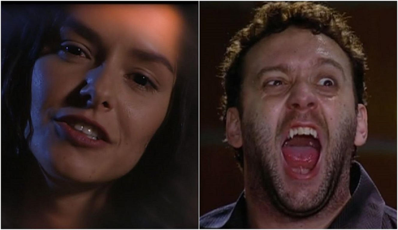 Isaura (Bianca Rinaldi) em A Escrava Isaura e lobisomem em Caminhos do Coração, atuais reprises da tarde da Record TV