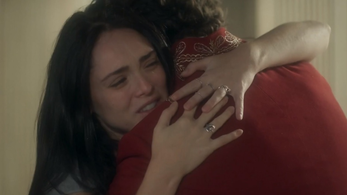Anna (Isabelle Drummond) e Thomas (Gabriel Braga Nunes) de Novo Mundo