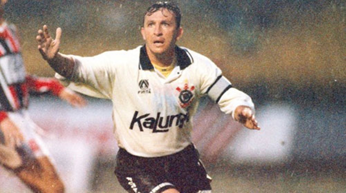Apresentador Neto como jogador do Corinthians (Foto/Reprodução)