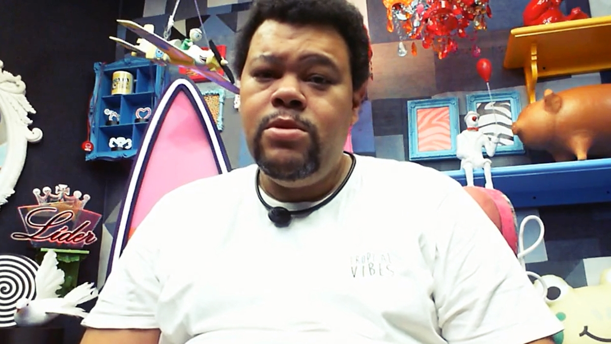 Babu Santana no confessionário do BBB20