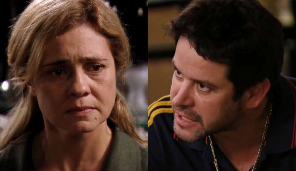 Carminha (Adriana Esteves) e Tufão (Murilo Benício) de Avenida Brasil
