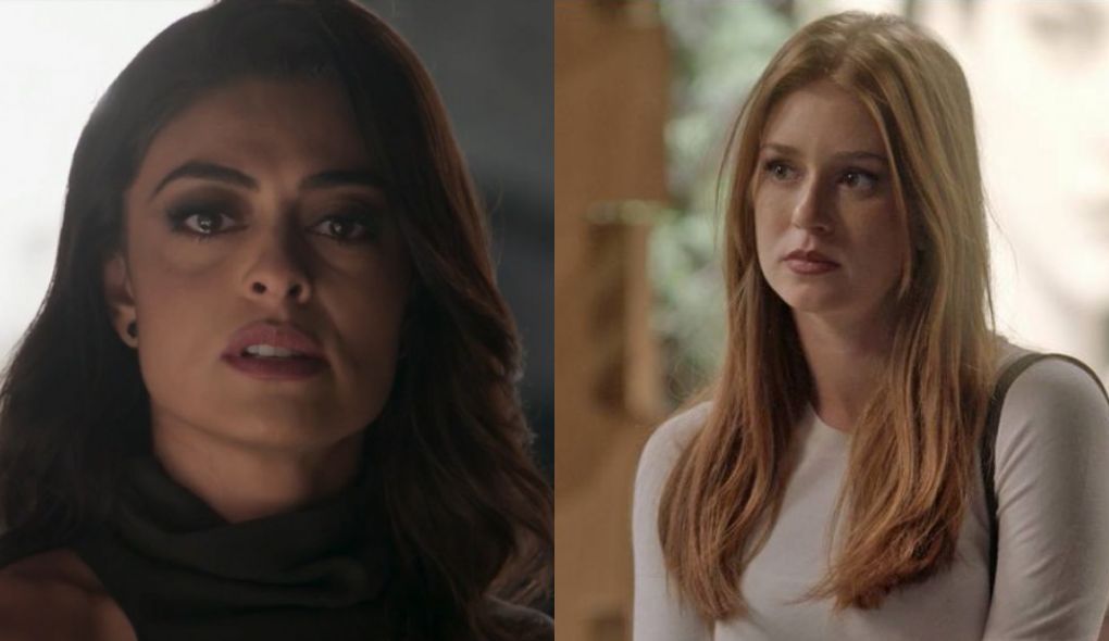Carolina (Juliana Paes) e Eliza (Marina Ruy Barbosa) de Totalmente Demais