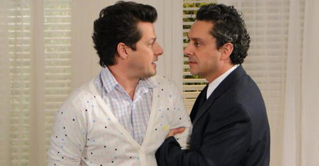 Crô (Marcelo Serrado) e Baltazar (Alexandre Nero) de Fina Estampa