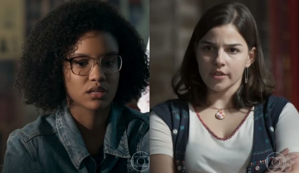 Ellen (Heslaine Vieira) e Keyla (Gabriela Medvedovski) de Malhação – Viva a Diferença