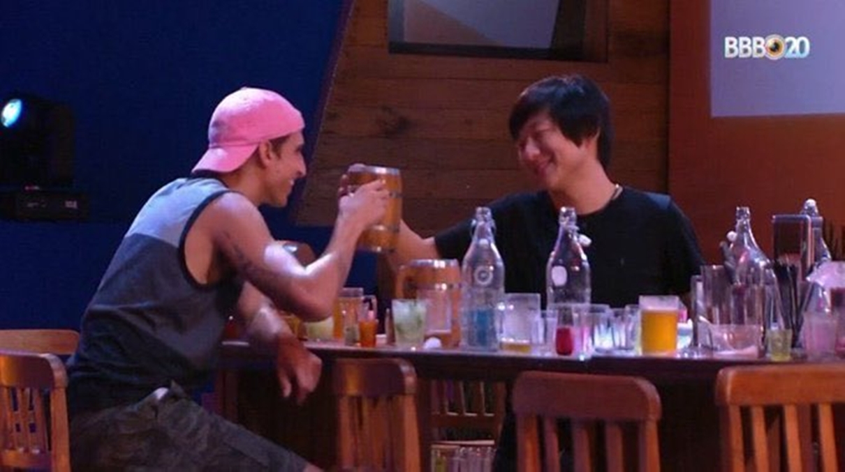 Felipe Prior e Pyong Lee no BBB20