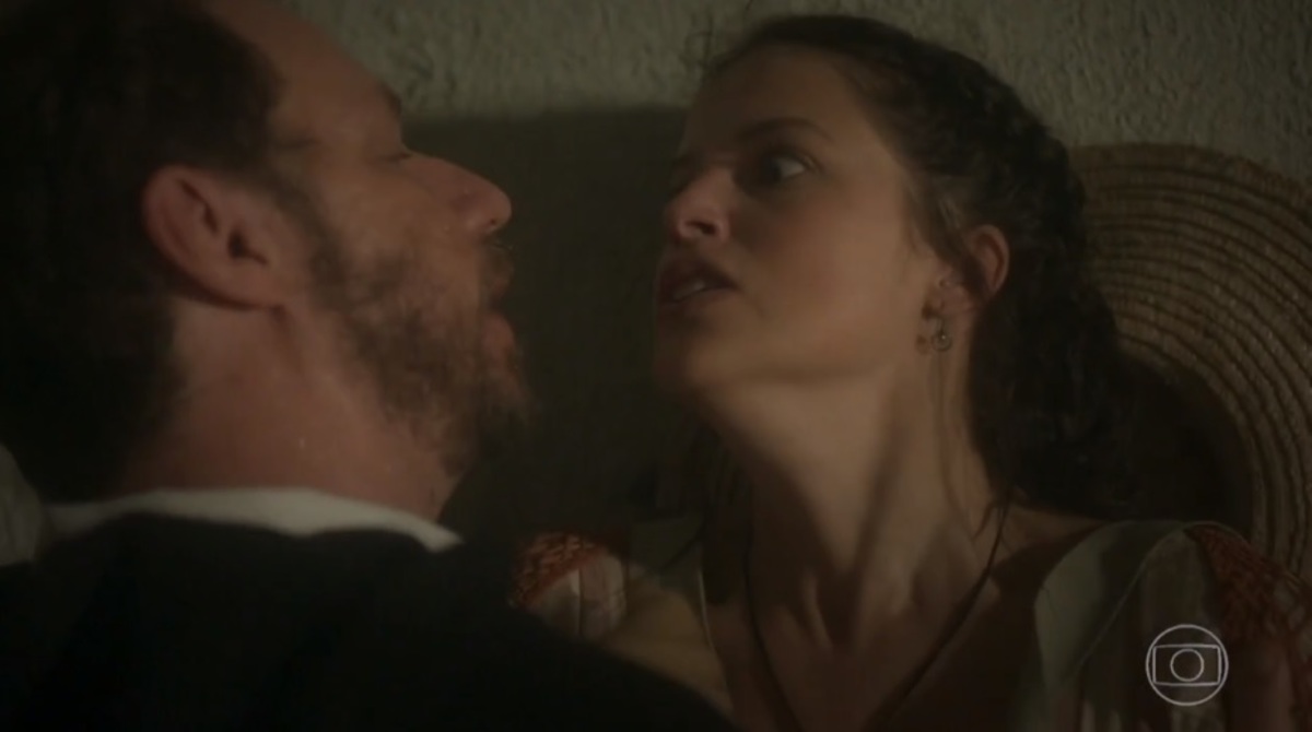 Felício (Bruce Gomlesvksy) e Domitila (Agatha Moreira) de Novo Mundo