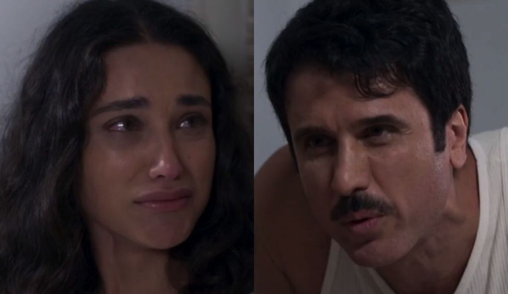 Filomena (Débora Nascimento) e Ernesto (Eriberto Leão) de Êta Mundo Bom!