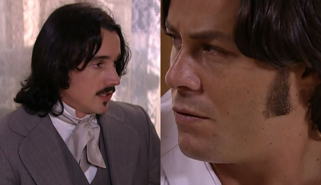 Geraldo (Caio Junqueira) e Álvaro (Theo Becker) de A Escrava Isaura