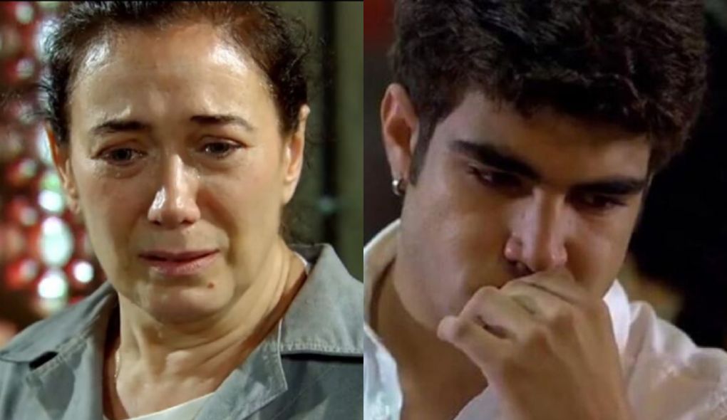 Griselda (Lilia Cabral) e Antenor (Caio Castro) de Fina Estampa