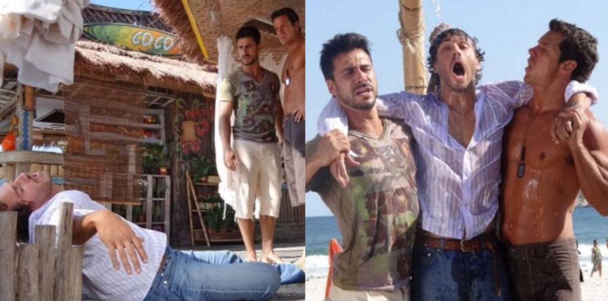 Guaracy (Paulo Rocha), Ferdinand (Carlos Machado) e Enzo (Julio Rocha) de Fina Estampa