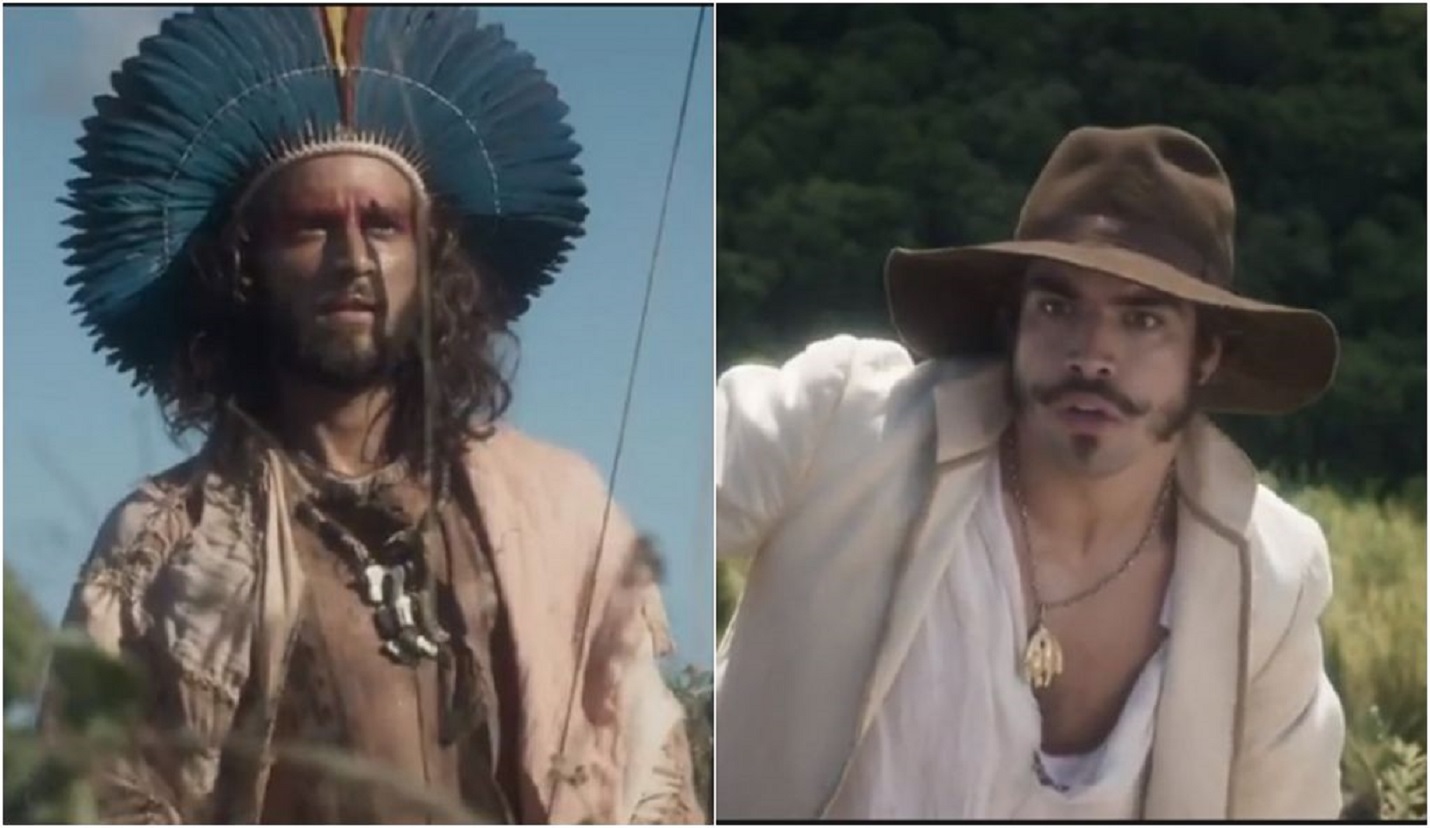 Joaquim (Chay Suede) e Dom Pedro (Caio Castro) em Novo Mundo