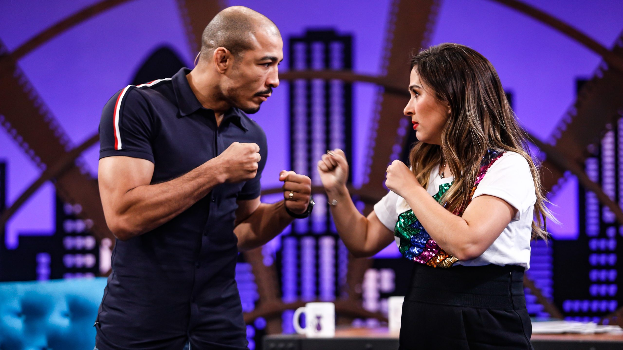 José Aldo e Tatá Werneck no Lady Night