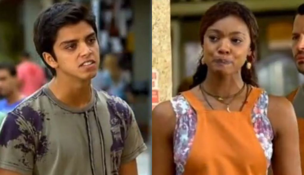 Leandro (Rodrigo Simas) e Dagmar (Cris Vianna) de Fina Estampa
