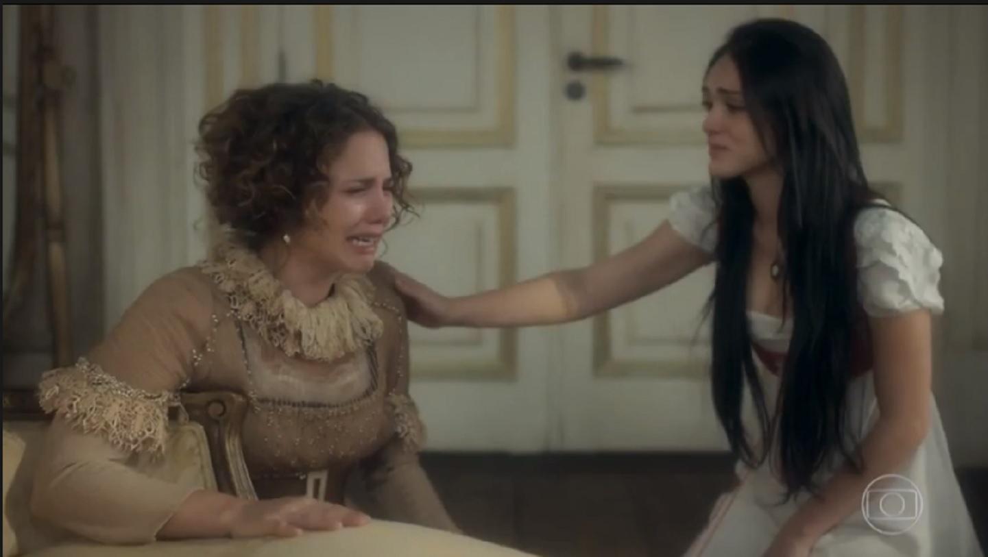 Leopoldina (Letícia Colin) e Anna (Isabelle Drummond) em Novo Mundo
