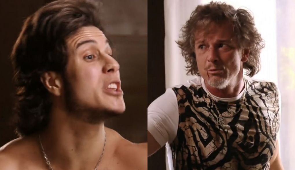 Lúcio (Emiliano D'Avila) e Max (Marcello Novaes) de Avenida Brasil