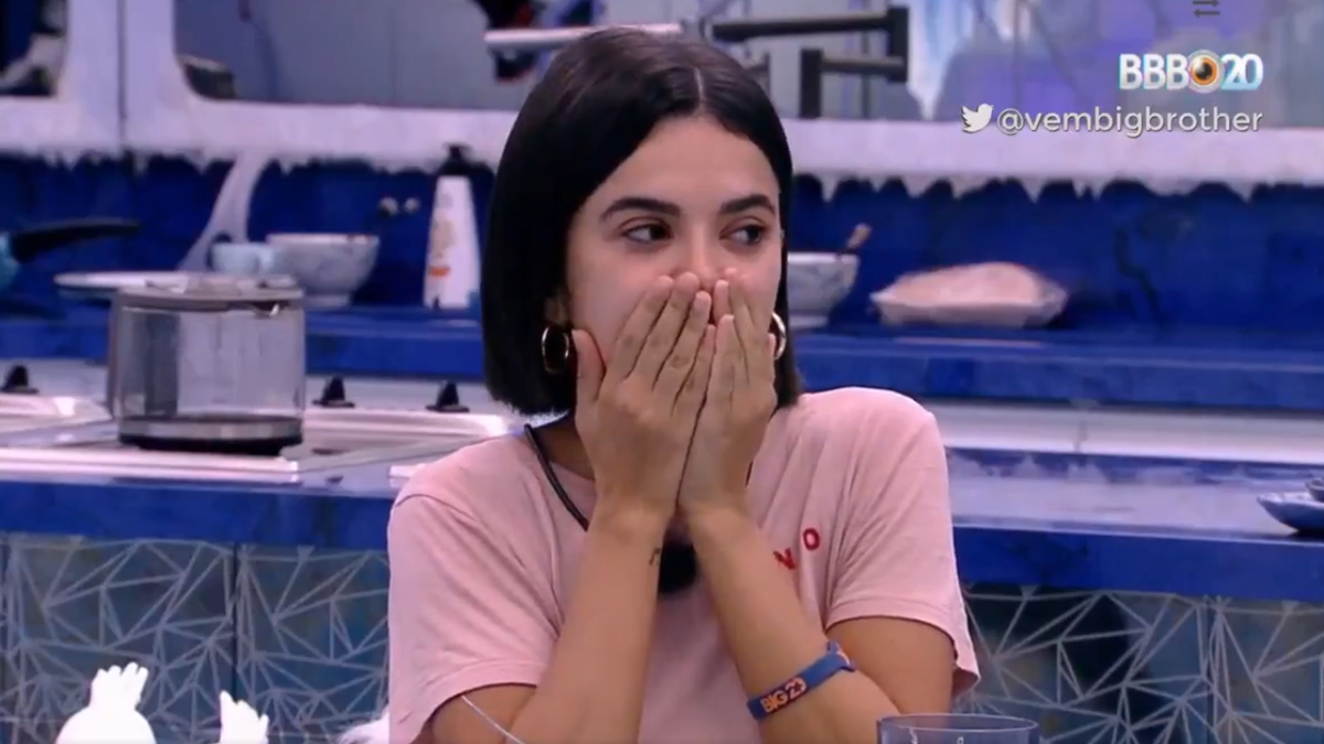 Manu Gavassi na cozinha vip do BBB 20