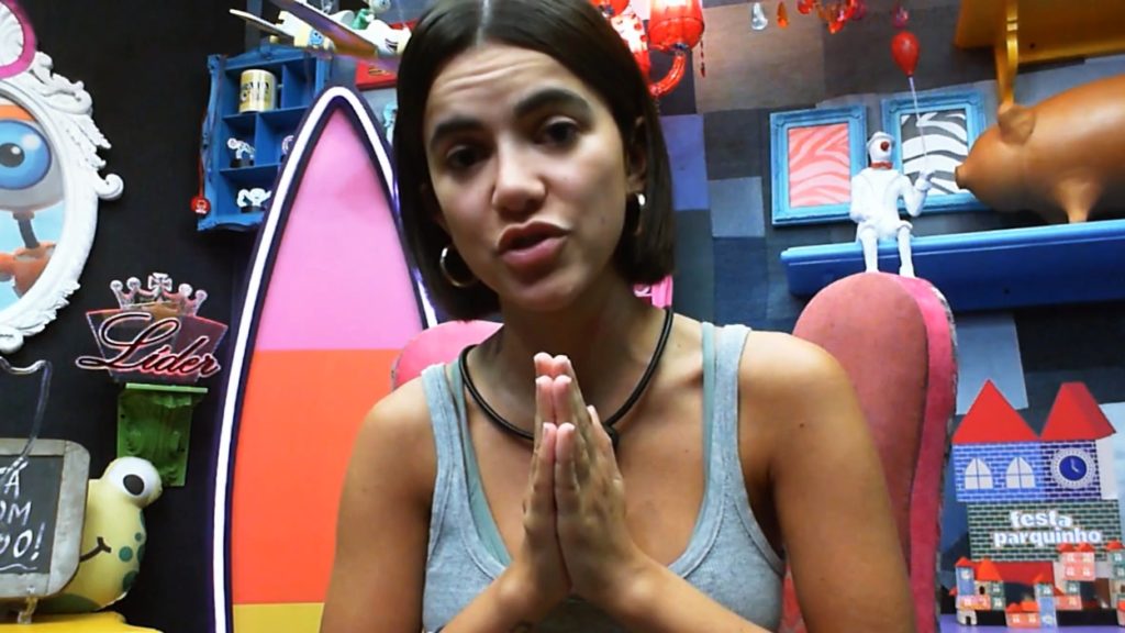 Manu Gavassi no confessionário do BBB 20