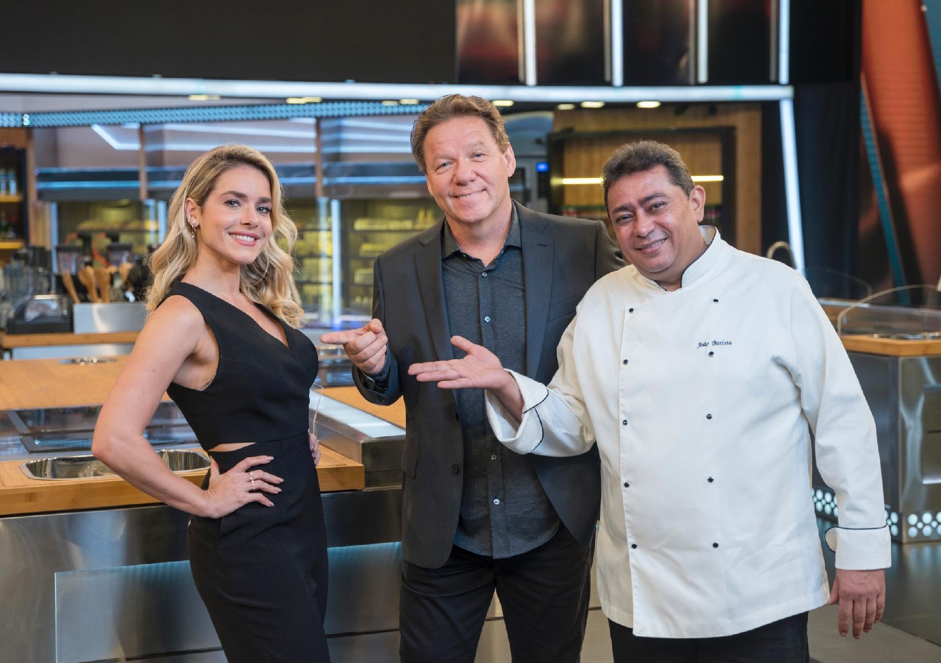 Monique Alfradique, Claude Troisgros e Batista no Mestre do Sabor