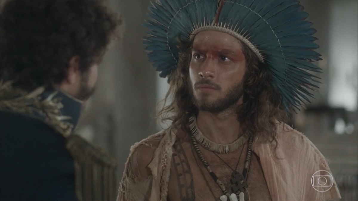 Pedro (Caio Castro) e Joaquim (Chay Suede) em Novo Mundo