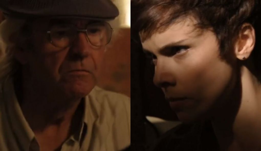 Santiago (Juca de Oliveira) e Nina (Débora Falabella) de Avenida Brasil