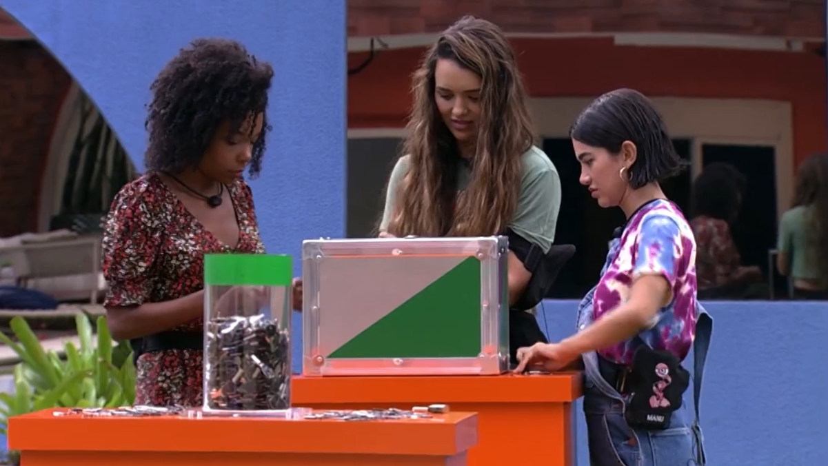 Thelma, Rafa e Manu em desafio no BBB20