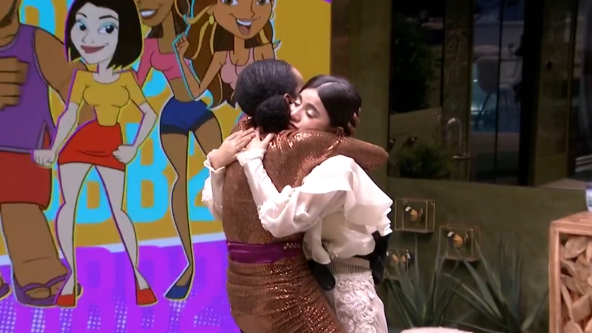 Thelma e Manu na sala do BBB 20