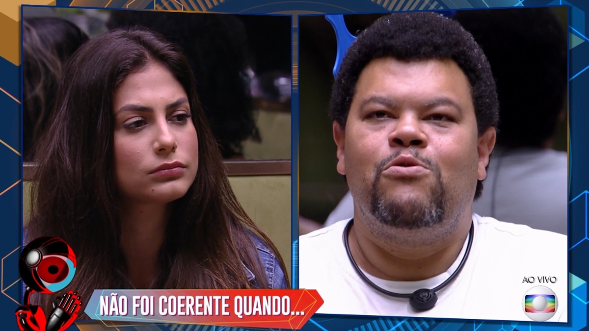 Mari e Babu durante jogo da discórdia do BBB20 (Reprodução/TVGlobo)