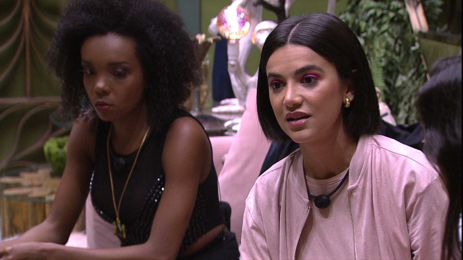 Manu discute com Flayslane no BBB20 (Reprodução/TVGlobo)