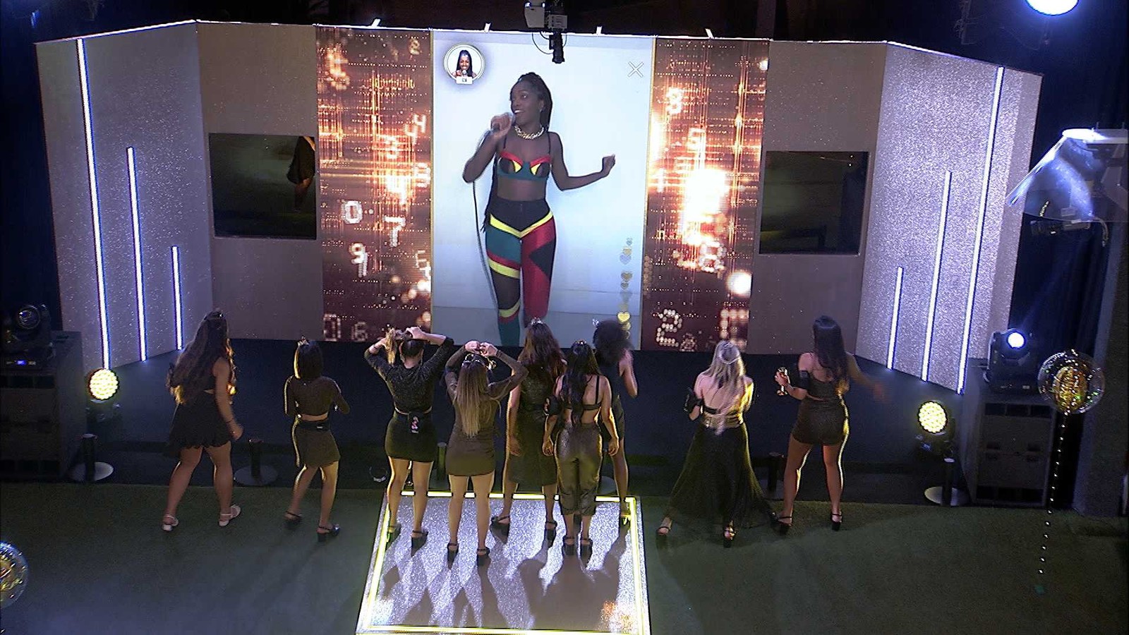 IZA agita festa no BBB20 (Reprodução/TVGlobo)