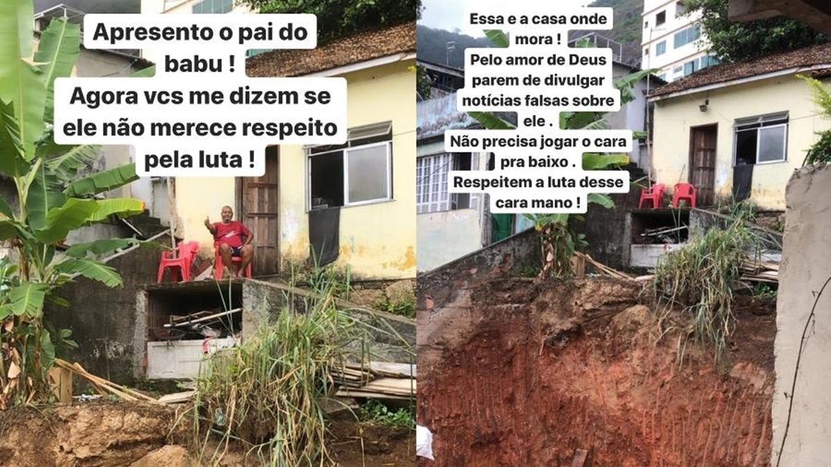 Casa do pai de Babu Santana no morro do Vidigal (Reprodução/TVGlobo)