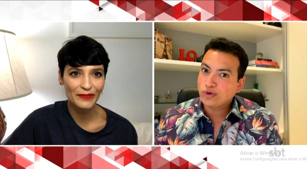 Rodrigo Cintra e Vanessa Rozan no Esquadrão da Moda (Reprodução: SBT)