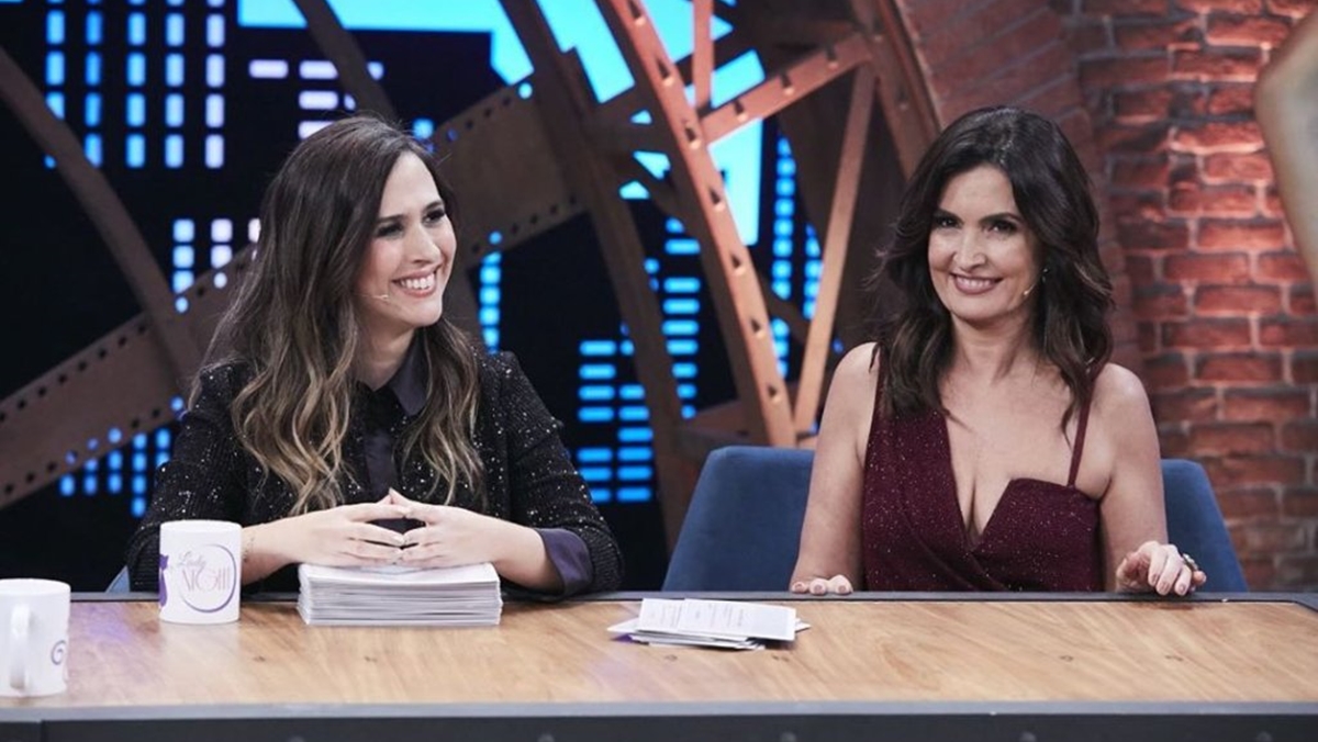 Fátima Bernardes é a convidada de Tatá Werneck no ‘Lady Night’ (Divulgação: TV Globo)