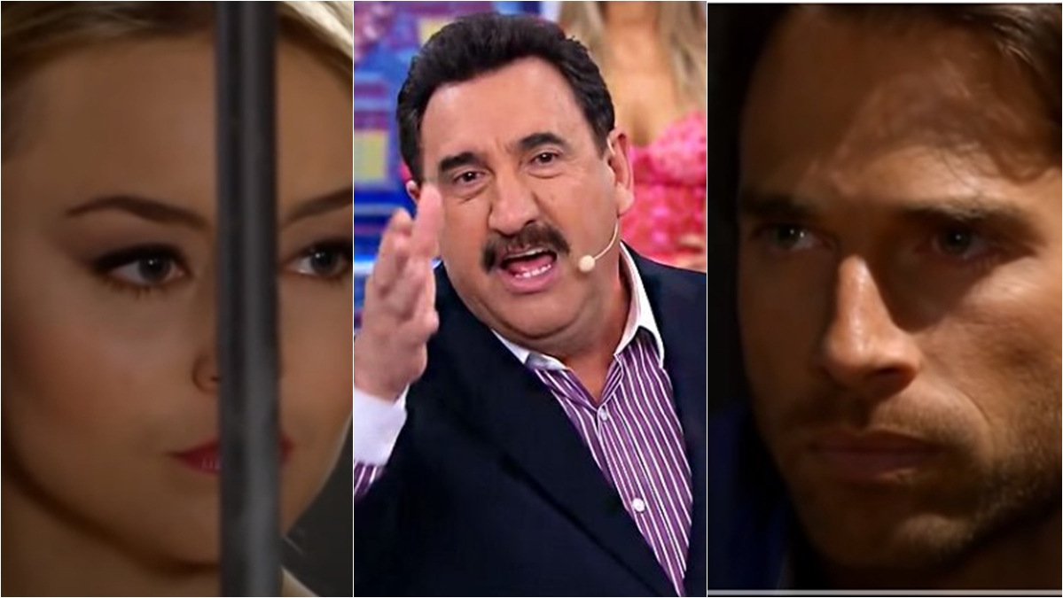Montserrat esfrega exame de DNA na cara de Alessandro (Foto/Montagem)