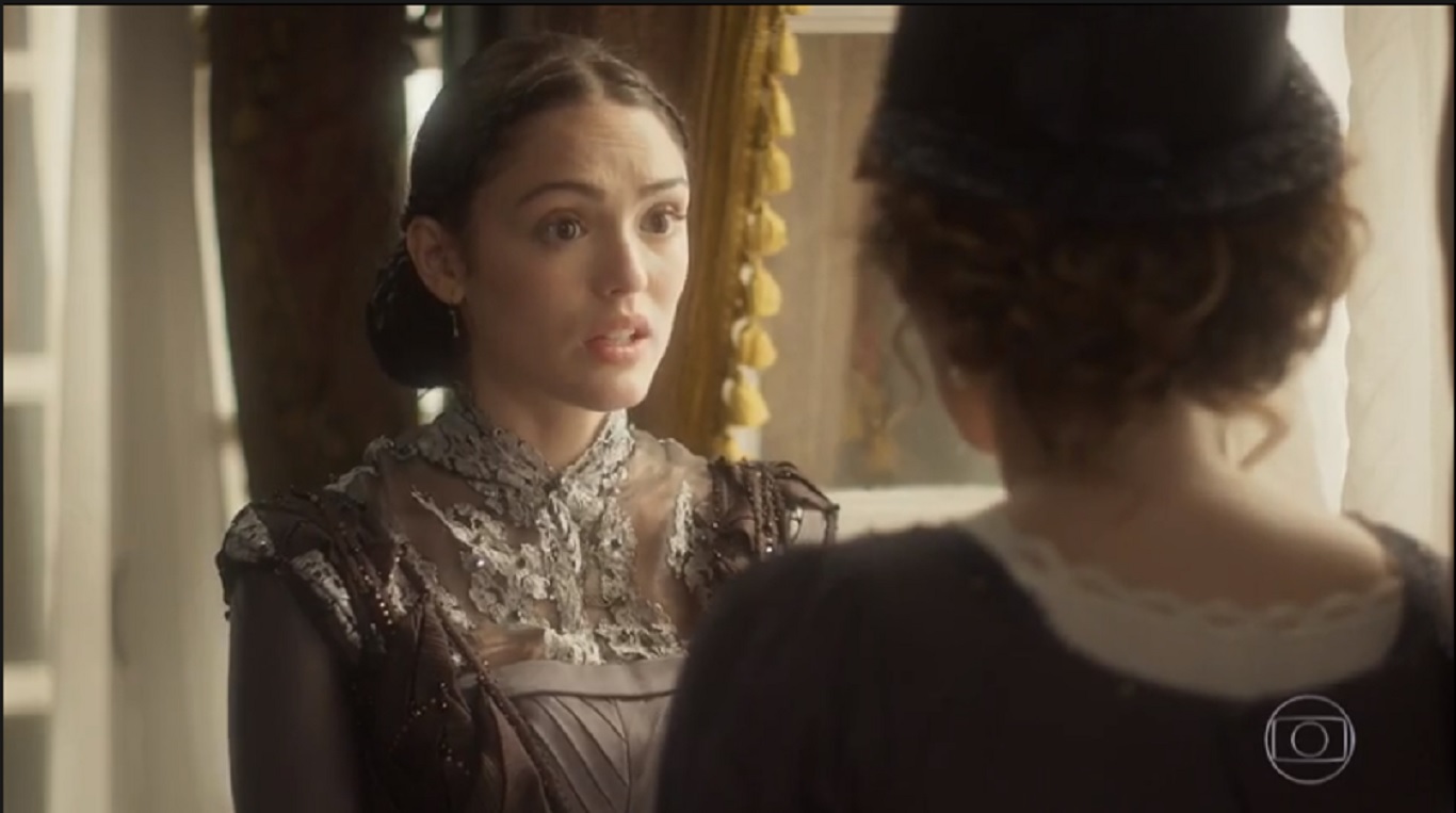 Anna (Isabelle Drummond) e Leopoldina (Letícia Colin) em Novo Mundo
