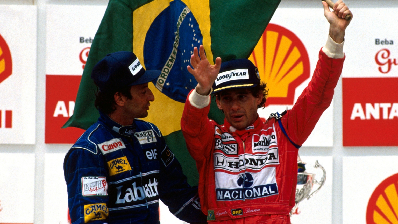 Ayrton Senna no GP do Brasil em 1991