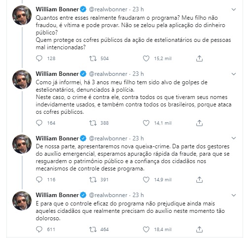 Bonner esclareceu que procurou a justiça