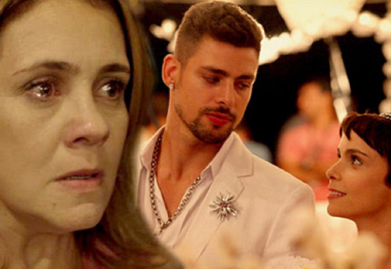 Carminha (Adriana Esteves), Jorginho (Cauã Reymond) e Nina (Débora Falabella) em Avenida Brasil