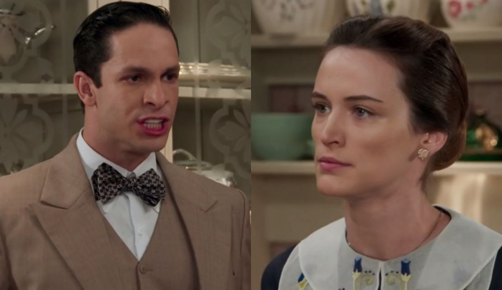 Celso (Rainer Cadete) e Maria (Bianca Bin) de Êta Mundo Bom!