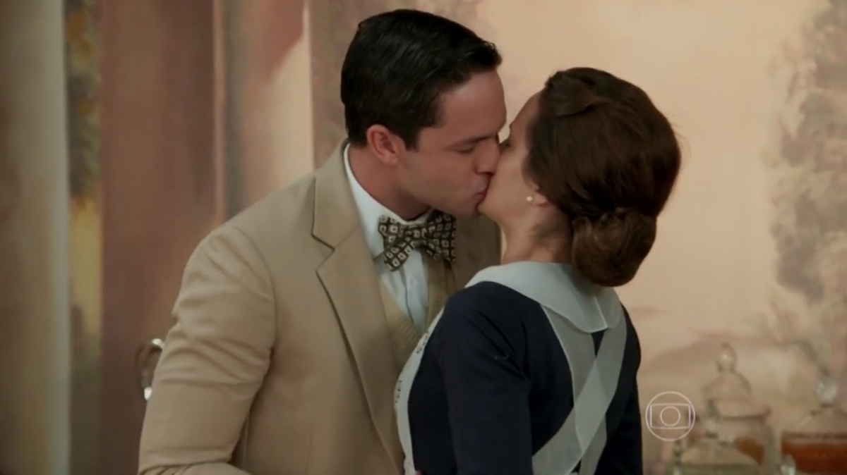 Celso (Rainer Cadete) e Maria (Bianca Bin) de Êta Mundo Bom!