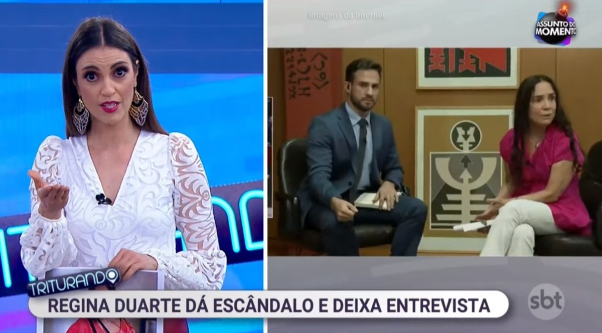 Chris Flores falou sobre Regina Duarte no Triturando