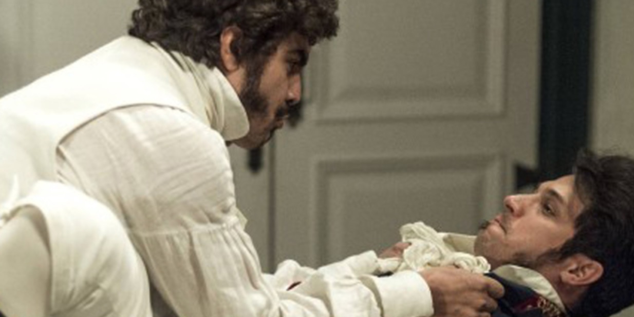 Dom Pedro (Caio Castro) e Chalaça (Romulo Estrela) de Novo Mundo