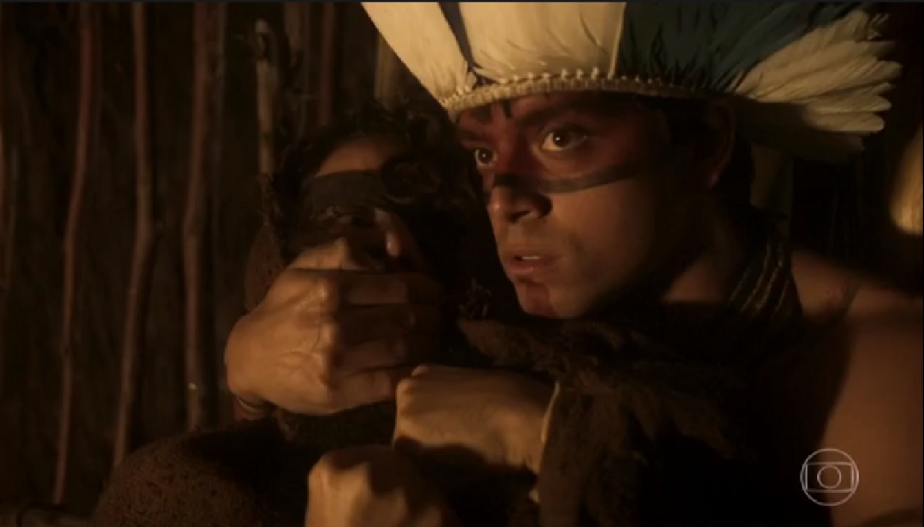Ferdinando (Ricardo Pereira) e Piatã (Rodrigo Simas) em Novo Mundo