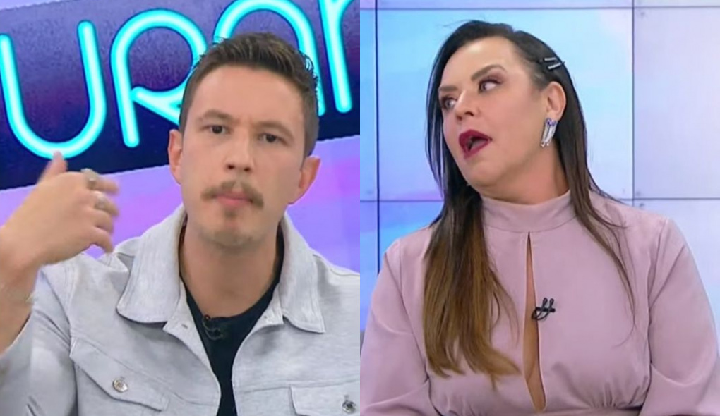 Gabriel Cartolano e Flor Fernandez no Triturando
